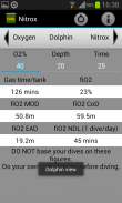 Nitrox calculator screenshot 1