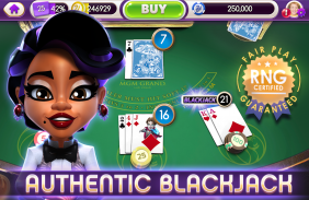 《myVEGAS Blackjack 21》：免费赌城赌场牌局游戏 screenshot 3