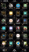 3D Ripple Gold Black Launcher Wallpaper Theme screenshot 3