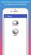 Petal Layout : Sphere, Dish Ends screenshot 2