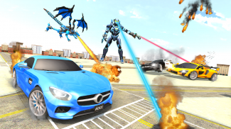 Flying Robot Car Transform War screenshot 3