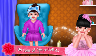 Aadhya's Spa Makeover Day With Daddy screenshot 4