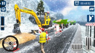 Snow Excavator: New construction games 2020 screenshot 2