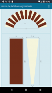 Calculadora de arco de ladrillo (dovelas) screenshot 1