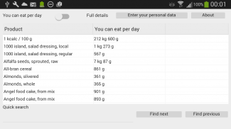 Calorie Calculator screenshot 1