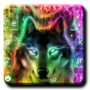 Colorful Wolf Keyboard Theme