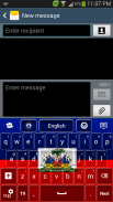 Haiti Flag Keyboard screenshot 0