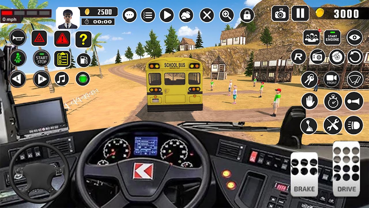 Jogos de condução de ônibus escolar versão móvel andróide iOS apk