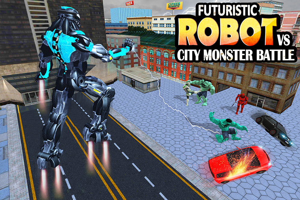 Futuristic Robots Vs City Monster Battle 1 0 Download Android Apk