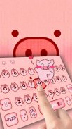 Cute pink pig keyboard screenshot 1