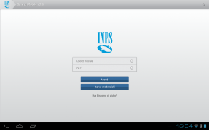 INPS Servizi Mobile per Tablet screenshot 1