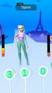 Catwalk girl Beauty runner makeover run game 3d screenshot 2