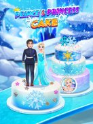 Icy Princess & Prince Cake screenshot 0