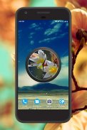 Magnolia Clock Live Wallpaper screenshot 1