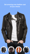 Man Leather Coat Photo Editor screenshot 3