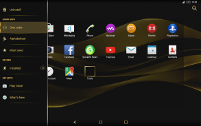 Black & Gold Theme for Xperia screenshot 9