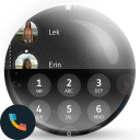 Leather Black Phone Dialer Theme