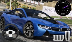 Driver BMW I8 Night City screenshot 2