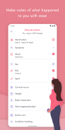 Lucy - Period tracker calendar screenshot 1