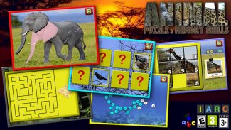 Kids animal puzzle and memory screenshot 3