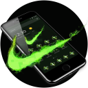 Green Neon Check Mark Theme Icon