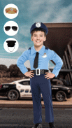 Kids Police Suit Photo Editor screenshot 4