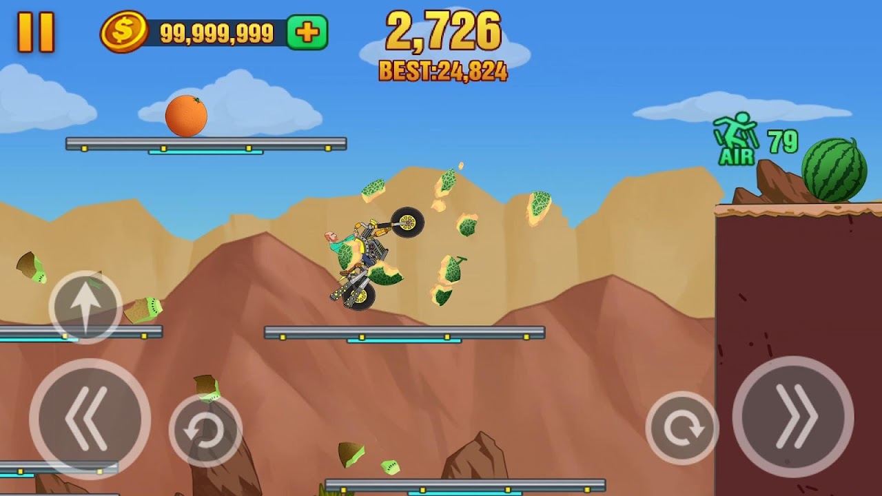 Hill Dismount - Smash the Fruits - Загрузить APK для Android | Aptoide