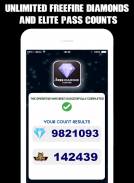 Free Diamonds & Elite Pass Pro Calc For Free Fire screenshot 0