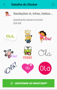 Figurinhas Saudações e Cumprimentos -WAStickerApps screenshot 1