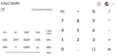 Calc-sium screenshot 3