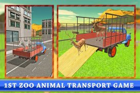 کامیون حمل و نقل: zoo animal screenshot 4