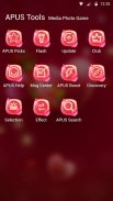 Rot rose Liebe-APUS launcher-freies Thema screenshot 5