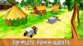 Blocky Panda Simulator - be a bamboo bear! screenshot 8