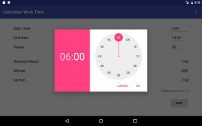 Work Time Calculator screenshot 5