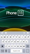 Green Phone 11 Tema de teclado screenshot 3
