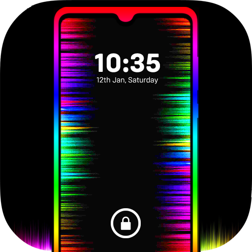 Rainbow Notch Frame amoled black border light neon oneplus samsung  smoke HD phone wallpaper  Peakpx
