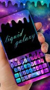 Novo tema de teclado Liquid Galaxy Droplets screenshot 0