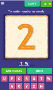 Numbers spelling test screenshot 8