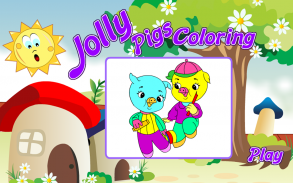 Coloring Game-Jolly Pigs screenshot 0