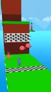 Falling Sausage - Fun Race 3D screenshot 1