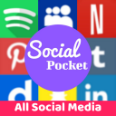 All social media and social networks in 1 app 2020 Icon
