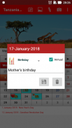 Tanzania Calendar 2018 screenshot 2