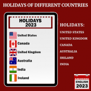 English Calendar Holiday screenshot 5
