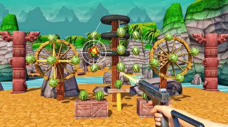 Sniper Gun Fruit Shooting Game screenshot 0