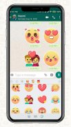 Emoji Love Stickers for Chatting Apps(Add Sticker) screenshot 0