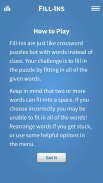 Fill-Ins · Word Fit Puzzles screenshot 4