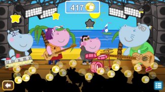 Festa de música para crianças: Hippo Super star screenshot 4