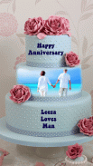 Name Photo On Anniversary Cake screenshot 1