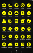 Yellow and Black Icon Pack v4.7 ✨Free✨ screenshot 11