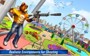 Teddy mogok beruang gun:permainan menembak kontra screenshot 4